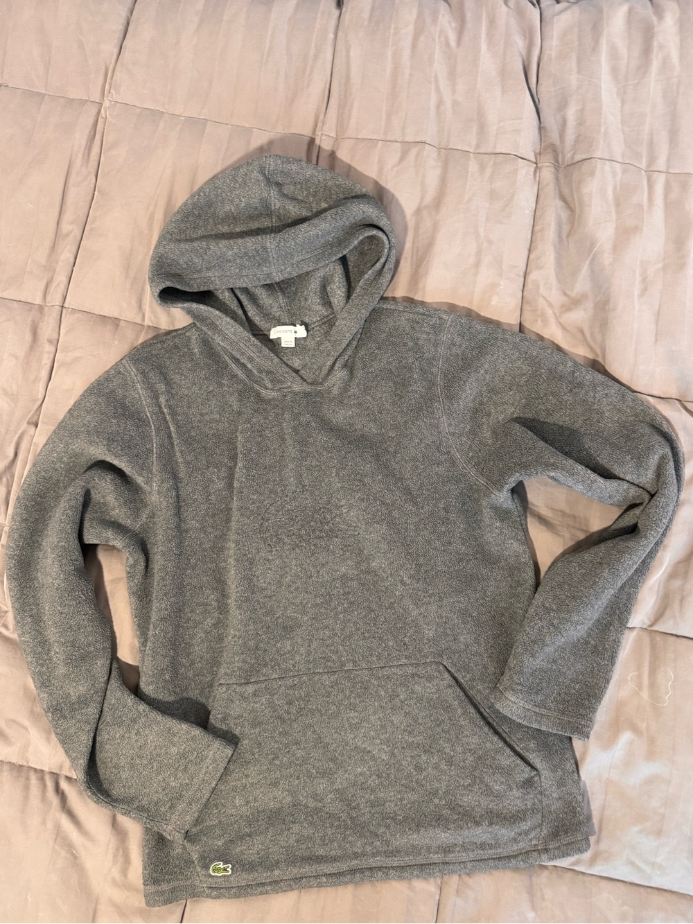 Lacoste grey jacket label
